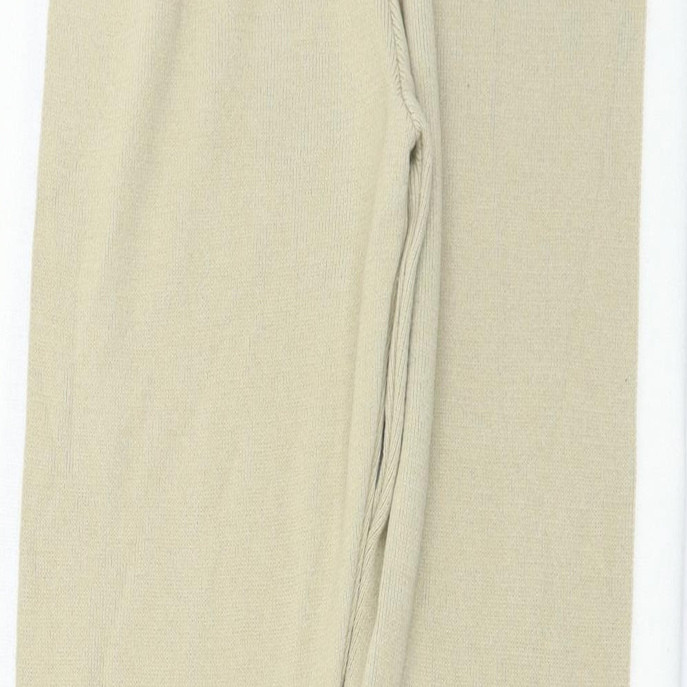 Preworn Womens Beige Sweatpants Trousers Size 8 L26 in