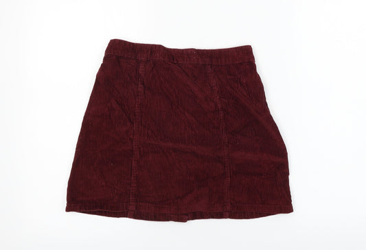 denim co Womens Purple A-Line Skirt Size 8