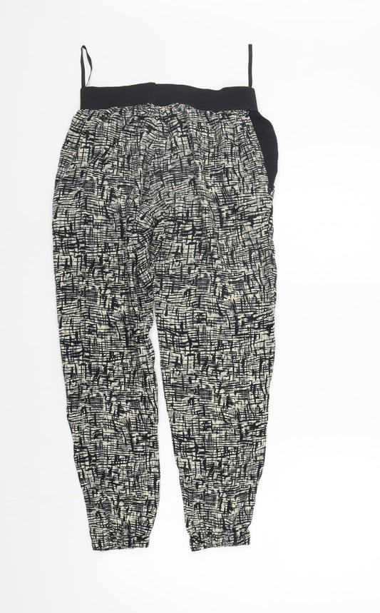 River Island Womens Beige Geometric Jegging Trousers Size 8 L33 in