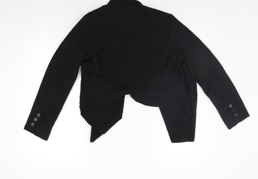 H&M Womens Black Gilet Blazer Size 10