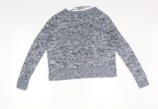 Divided Womens Blue Pullover Jumper Size S
