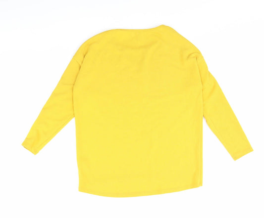 New Look Womens Yellow Pullover Jumper Size S