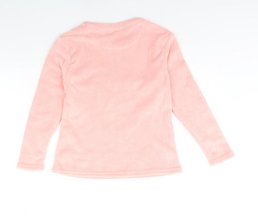 Just Like You Girls Pink Solid Cami Pyjama Top Size 12 Years - Cloud