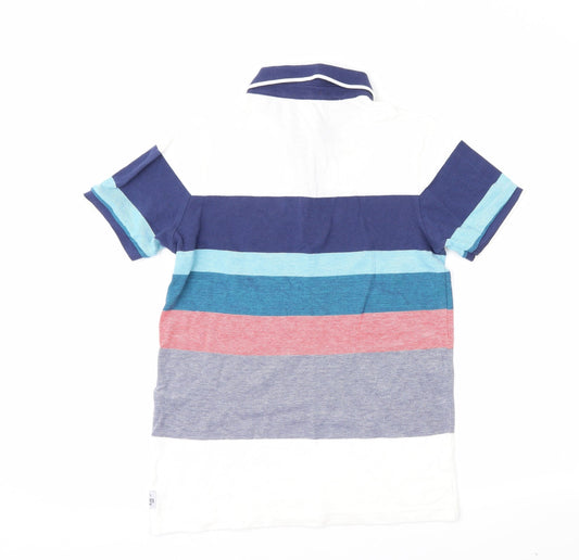 George Boys Multicoloured Striped Basic Polo Size 11-12 Years