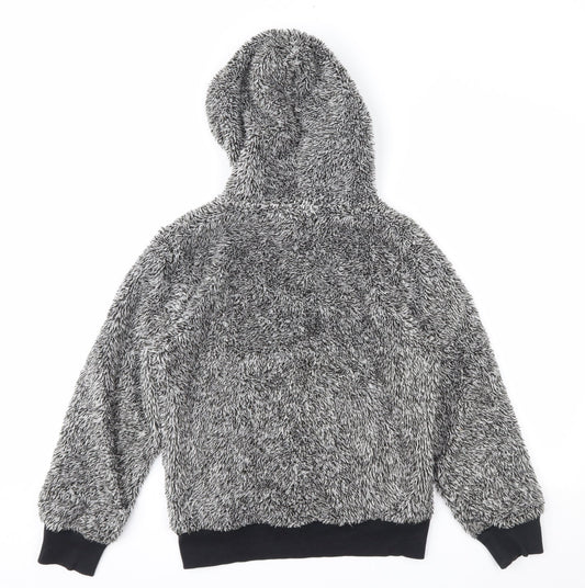 NEXT Girls Grey Pullover Hoodie Size 11 Years
