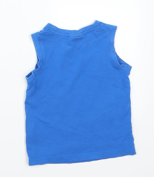Preworn Girls Blue Basic Tank Size 3 Years - Teenage Mutant Ninja Turtles