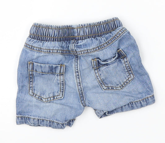 Mothercare Boys Blue Damask Cropped Jeans Size 6-9 Months