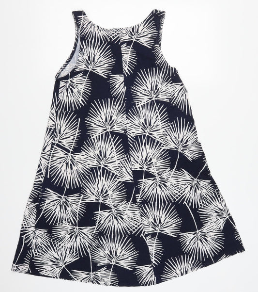 Gap Womens Blue Floral Tank Dress Size M