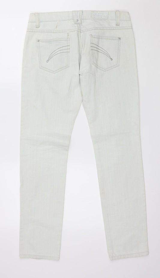 Sakura Womens Blue Denim Skinny Jeans Size 10 L31 in
