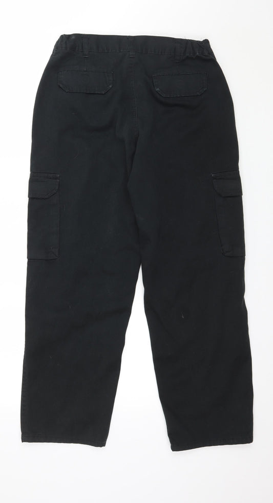 Warrior Womens Black Trousers Size 12 L27 in