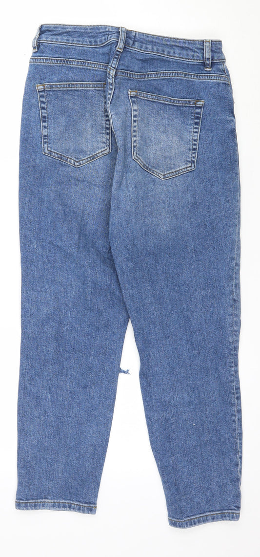 ASOS Womens Blue Denim Mom Jeans Size 28 in L28 in