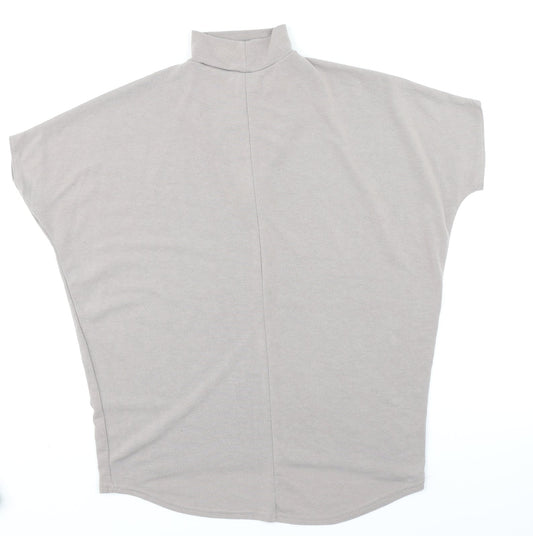 Select Womens Brown Basic T-Shirt Size 6