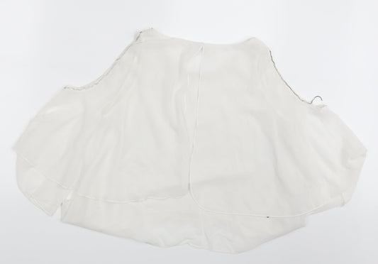 Cherry Koko Womens Ivory Basic Blouse Size S