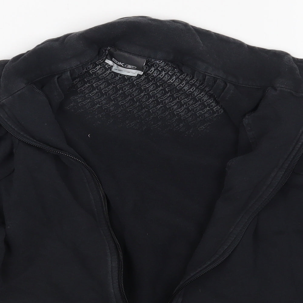 Reebok Womens Black Cardigan Jumper Size 10