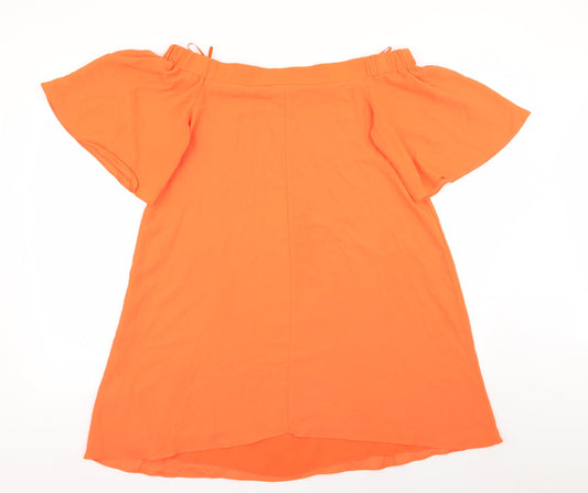 River Island Womens Orange A-Line Size 12