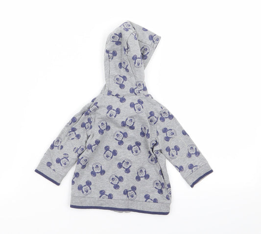 Asda George Boys Multicoloured Geometric Full Zip Jumper Size 0-3 Months - DISNEY