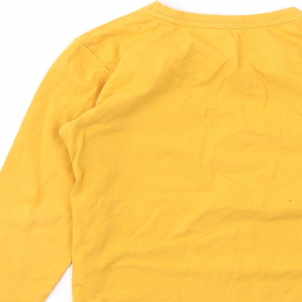 Matalan Girls Orange Animal Print Basic T-Shirt Size 4-5 Years