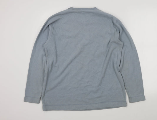 st bernards Mens Blue Henley Jumper Size S