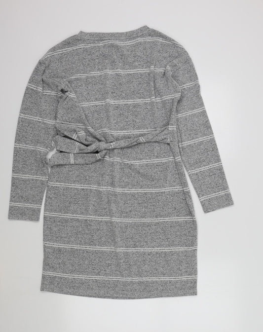 F&F Womens Grey Striped A-Line Size 10