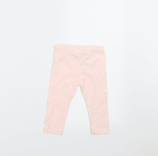 M&Co Girls Pink Trousers Size 6-9 Months - guess how much i love you