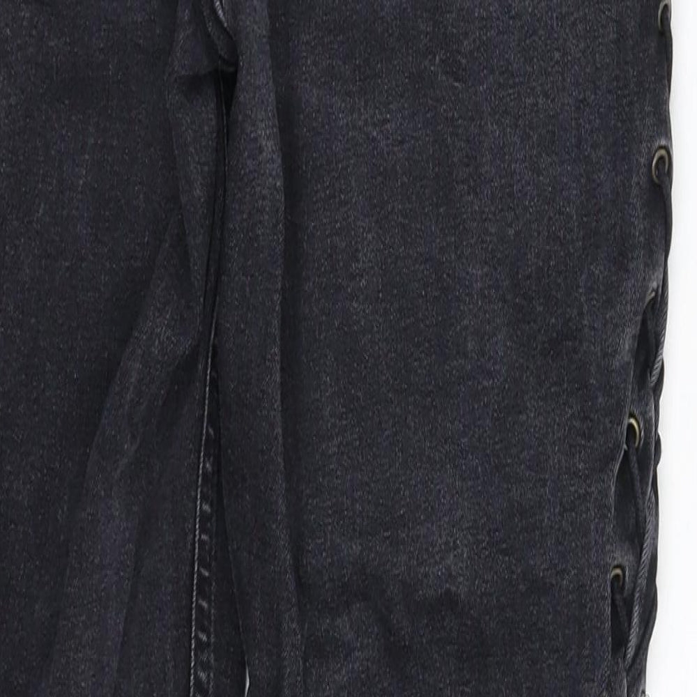 Topshop Womens Black Denim Skinny Jeans Size 28 in L28 in