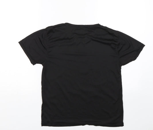 Zslibo Womens Black Basic T-Shirt Size S - Super