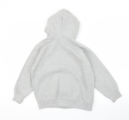 Emporio Armani Ea7 Boys Grey Full Zip Hoodie Size 9-10 Years