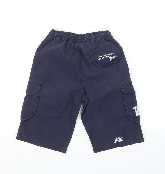 Major Athletic Boys Blue Bermuda Shorts Size 4-5 Years