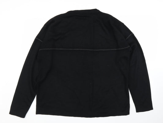 Freeport Mens Black Pullover Jumper Size XL