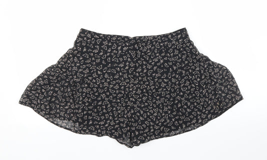 Primark Womens Black Cut-Off Shorts Size 8
