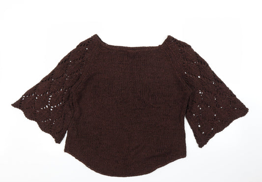 Sydney Easton Womens Brown Pullover Jumper Size XL