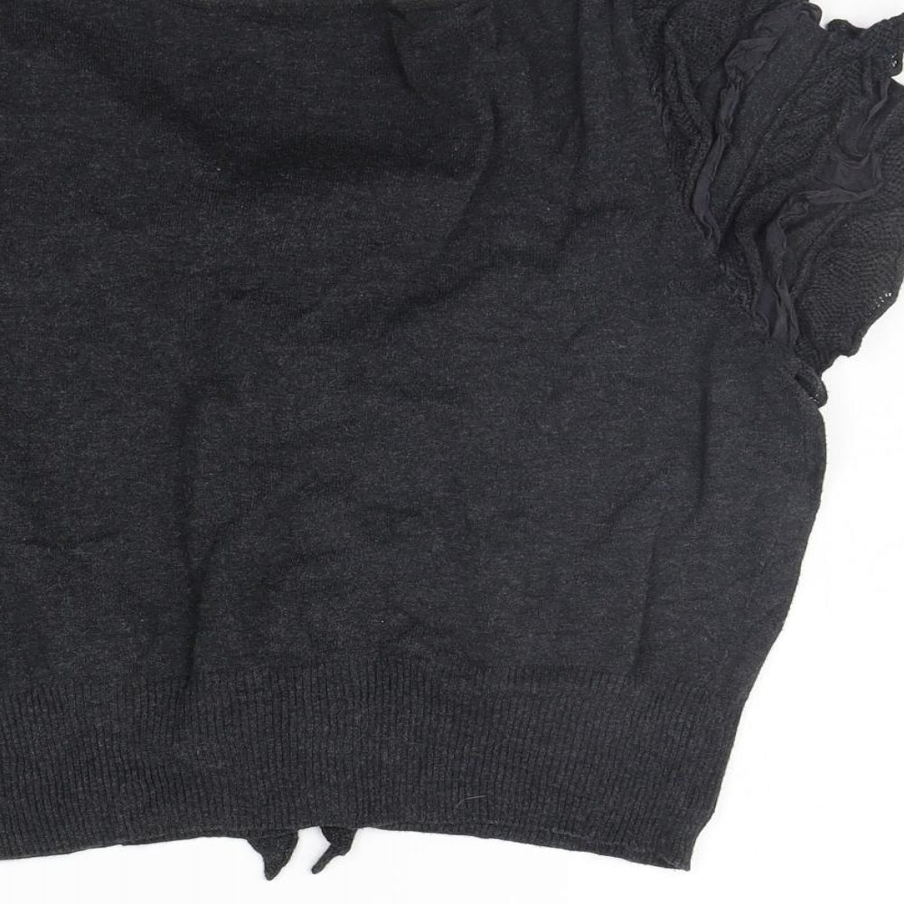 Marks and Spencer Womens Grey Basic T-Shirt Size 10