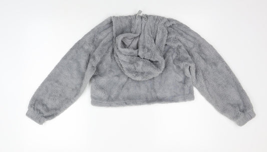 New Look Girls Grey Pullover Jumper Size 10-11 Years - washable mark