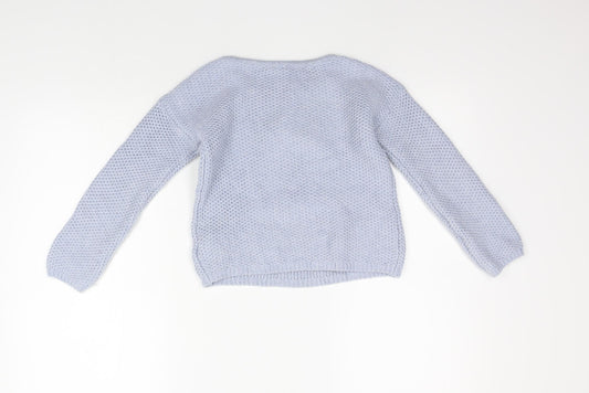 Gap Girls Blue Pullover Jumper Size M - SEQUIN