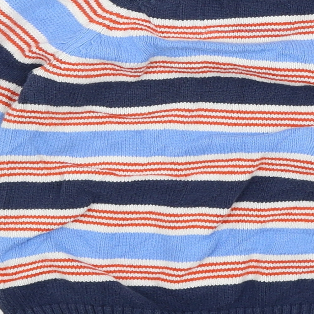 Brand and care label for H&M Baby Blue Striped jumper, size 12-18, Months