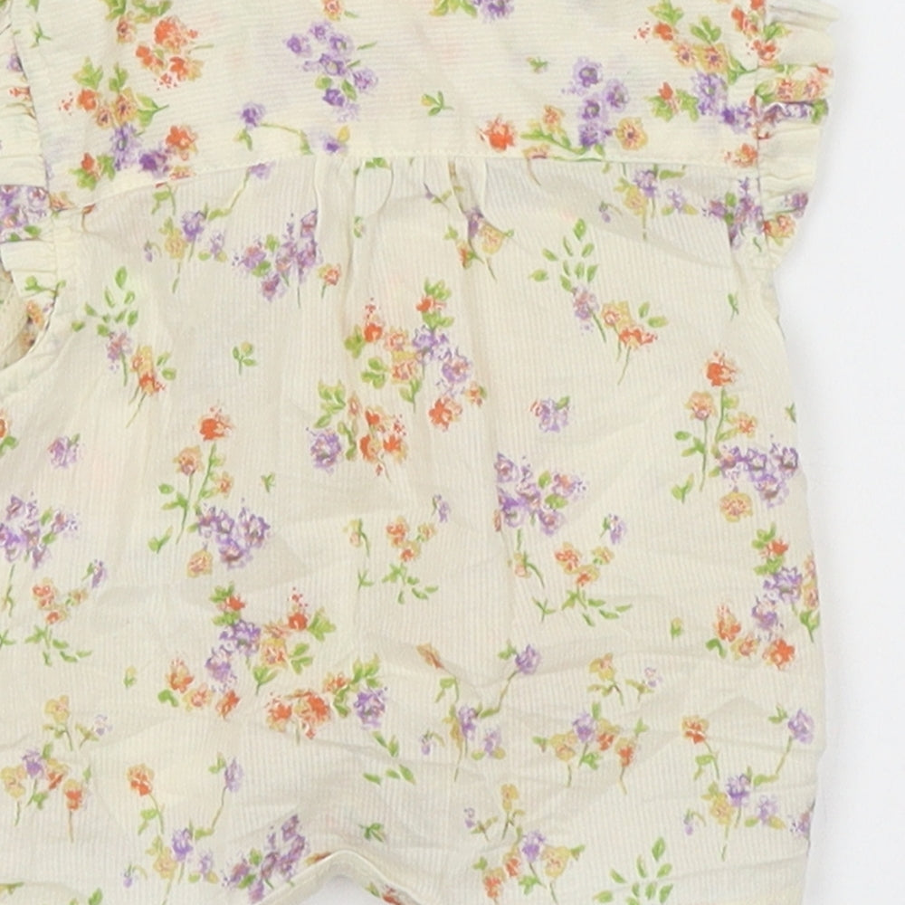 NEXT Baby Yellow Floral Basic Button-Up Size 3-6 Months