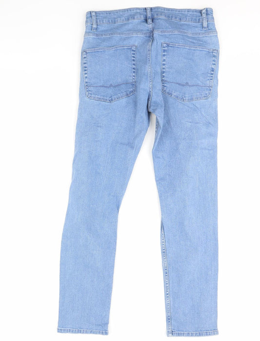Preworn Womens Blue Denim Straight Jeans Size 32 in L32 in