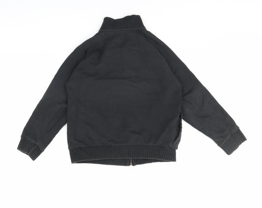 Blue Base Womens Black Rayon Jacket Size S