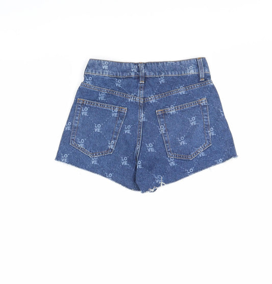 Divided Womens Blue Denim Cut-Off Shorts Size 6