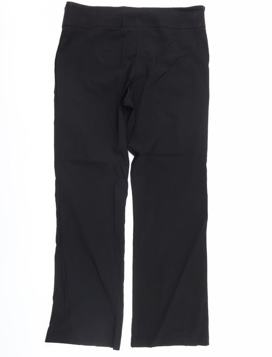 AMARANTO Womens Black Dress Pants Trousers Size 36 in L32 in