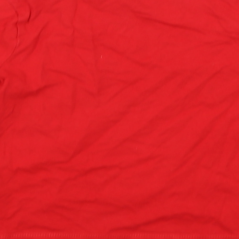 George Boys Red Basic T-Shirt Size 6-7 Years