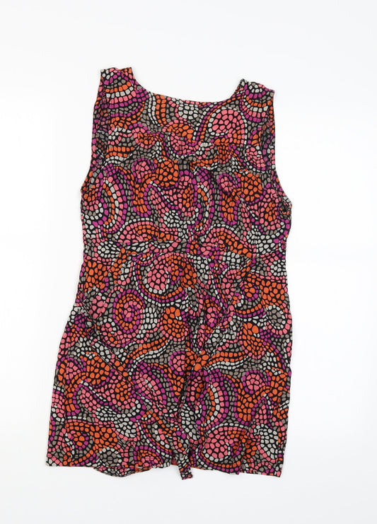 French Connection Womens Multicoloured Patchwork T-Shirt Dress Size S
