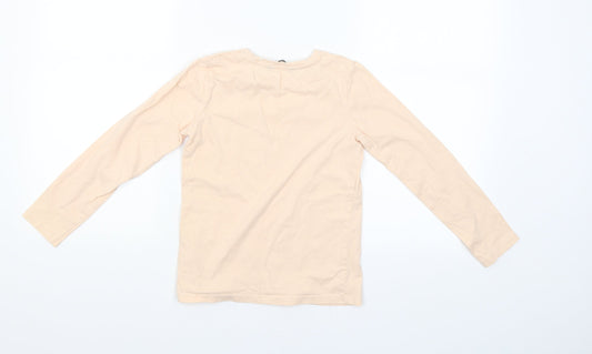 George Girls Pink Basic T-Shirt Size 7-8 Years