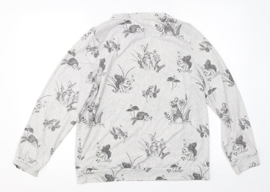 Nutmeg Girls Grey Pyjama Top Size 13-14 Years