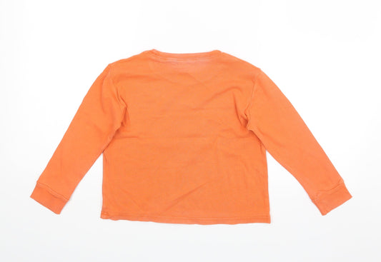 Preworn Boys Orange Pullover T-Shirt