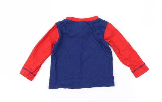 Disney Baby Boys Blue Pullover T-Shirt Size 6-9 Months - Mickey Mouse