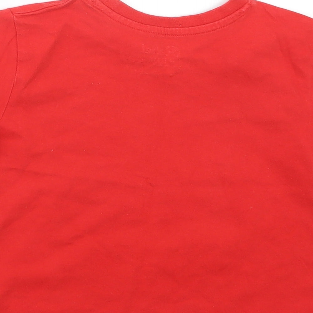 Rebel Boys Red Basic T-Shirt Size 2-3 Years