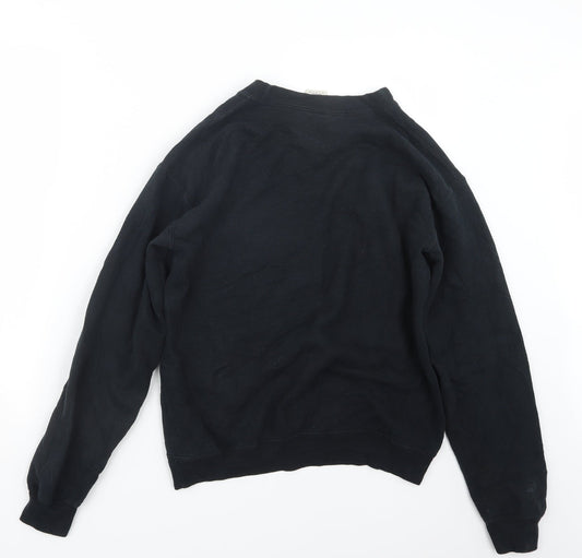 Gildan Mens Black Pullover Jumper Size S