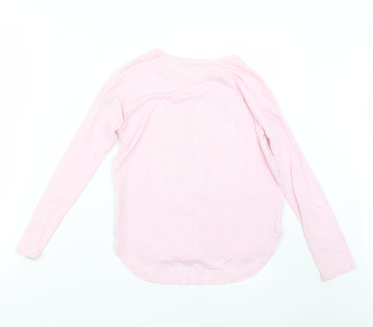 Gap Girls Pink Basic T-Shirt Size 8 Years - Beauty and the Beast