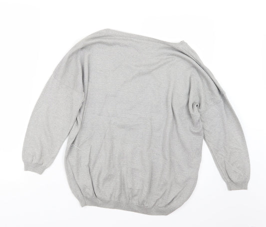 NEXT Womens Grey Knit Pullover Jumper Size 12